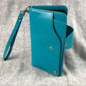 LG-G4 Wallet, Case and Glass Screen Protector